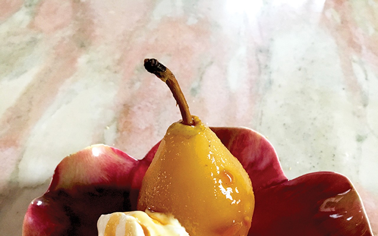 Poached pears. Perfect.