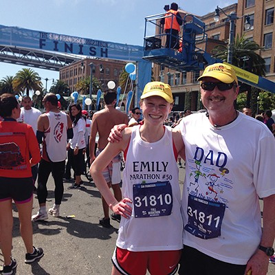 Running marathons with my father