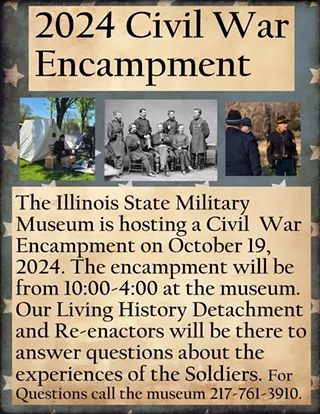 Image: 2024 Illinois State Military Museum Civil War Encampment