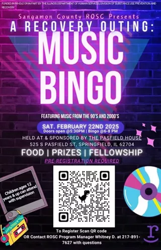 Image: A Recovery Outing: Music Bingo