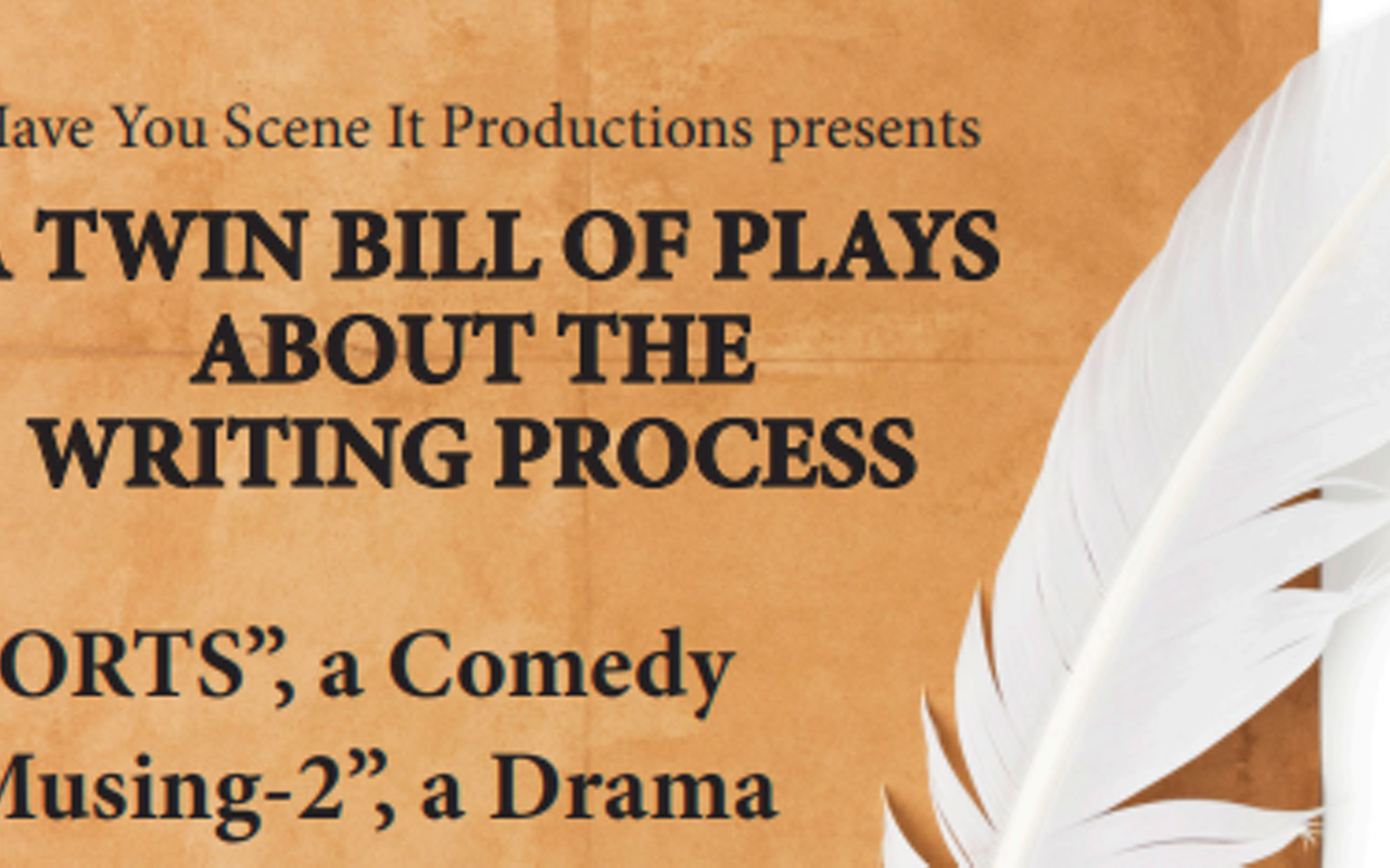Image: A Twin Bill of Plays about the Writing Process.