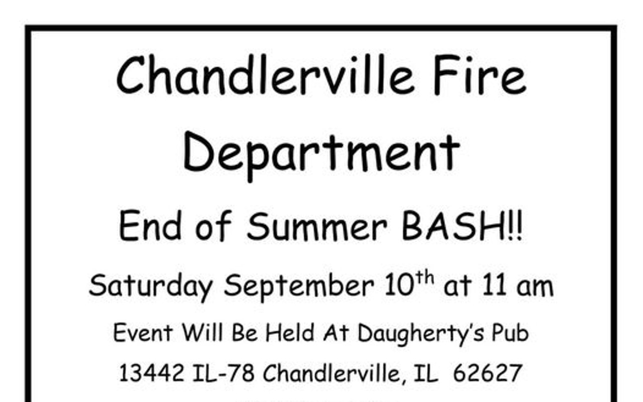 Chandlerville Fire Department End Of Summer Bash