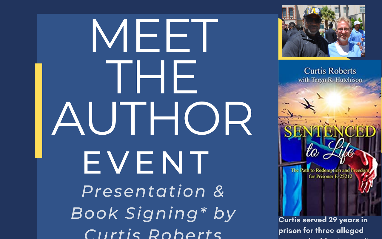 Image: Curtis Roberts presentation and book signing
