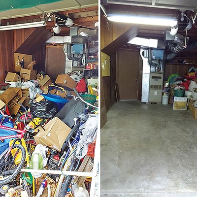 Decluttering a garage