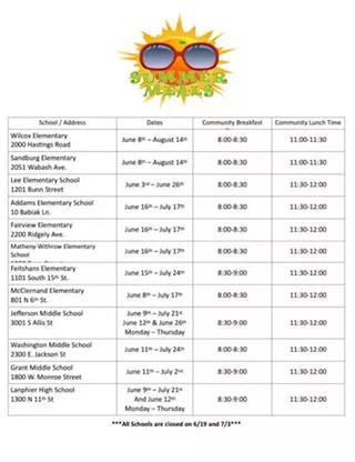 Image: District 186 Summer Food Program at Matheny-Withrow
