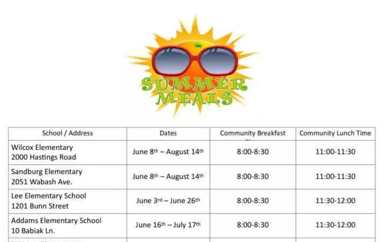 Image: District 186 Summer Food Program at Washington