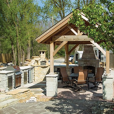 Entertain with an outdoor kitchen