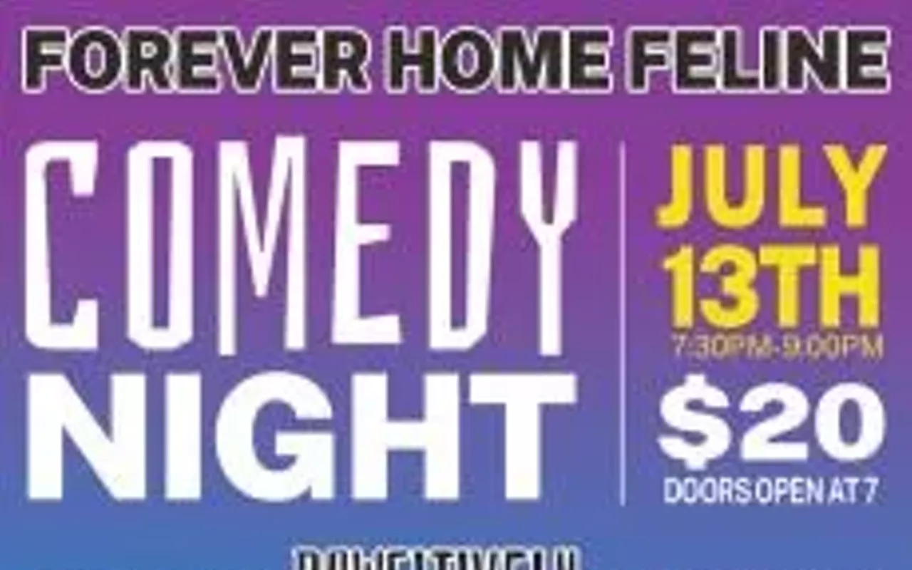 Image: Forever Home Feline Ranch Comedy Night