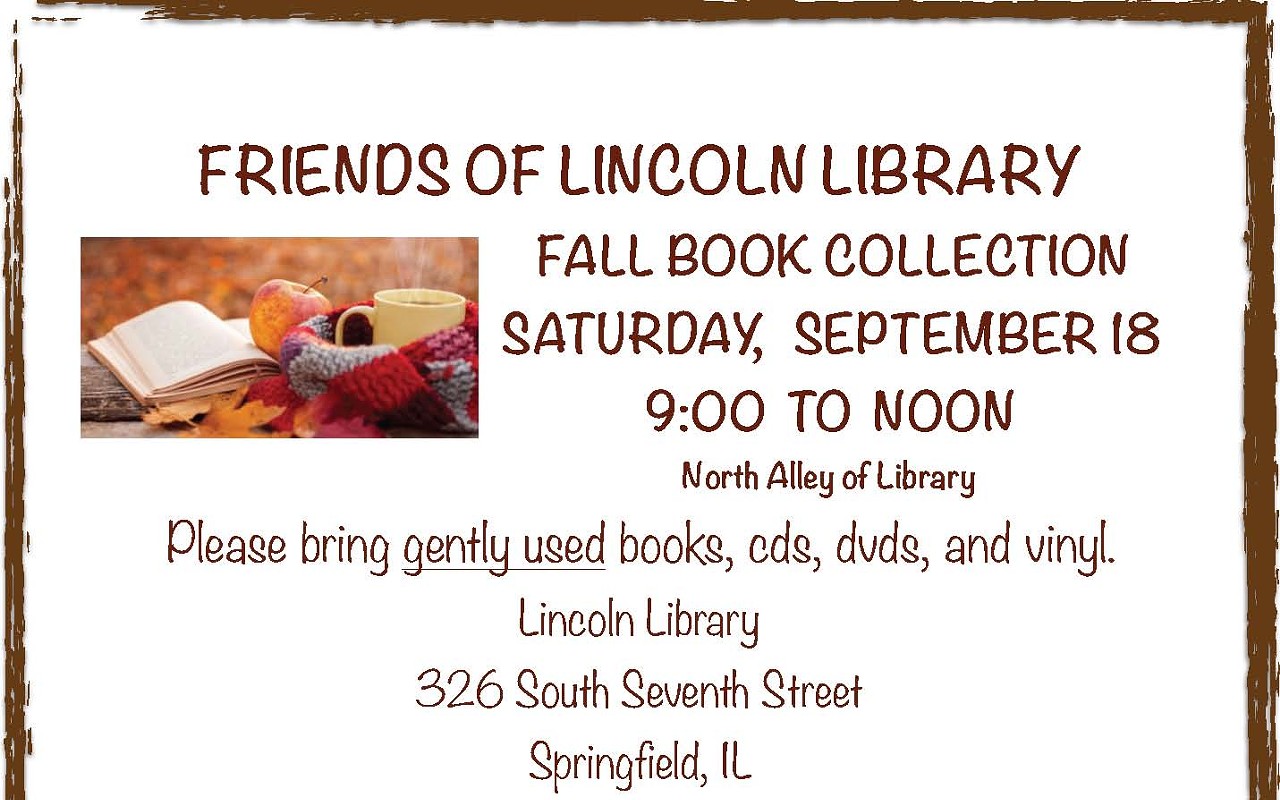 Friends of Lincoln Library Fall Book Collection