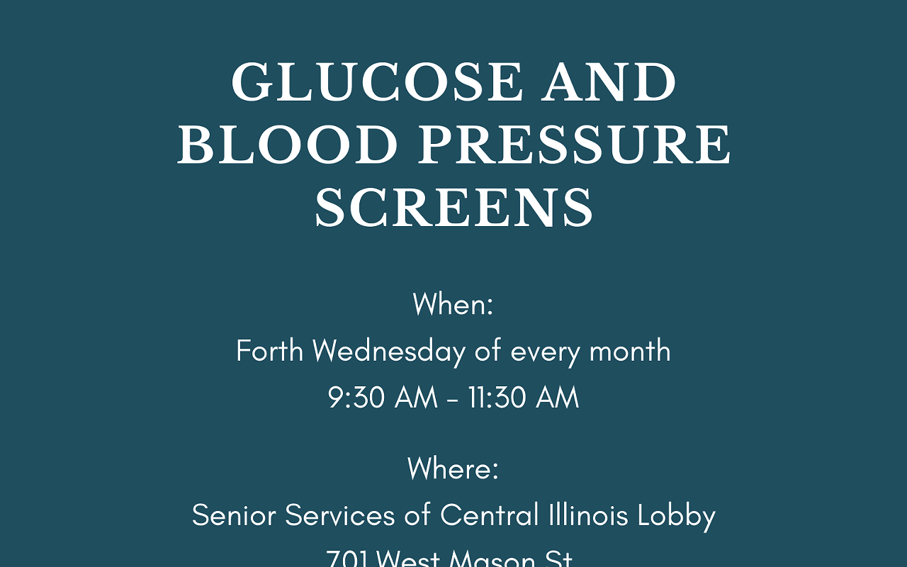 Glucose and blood pressure screens