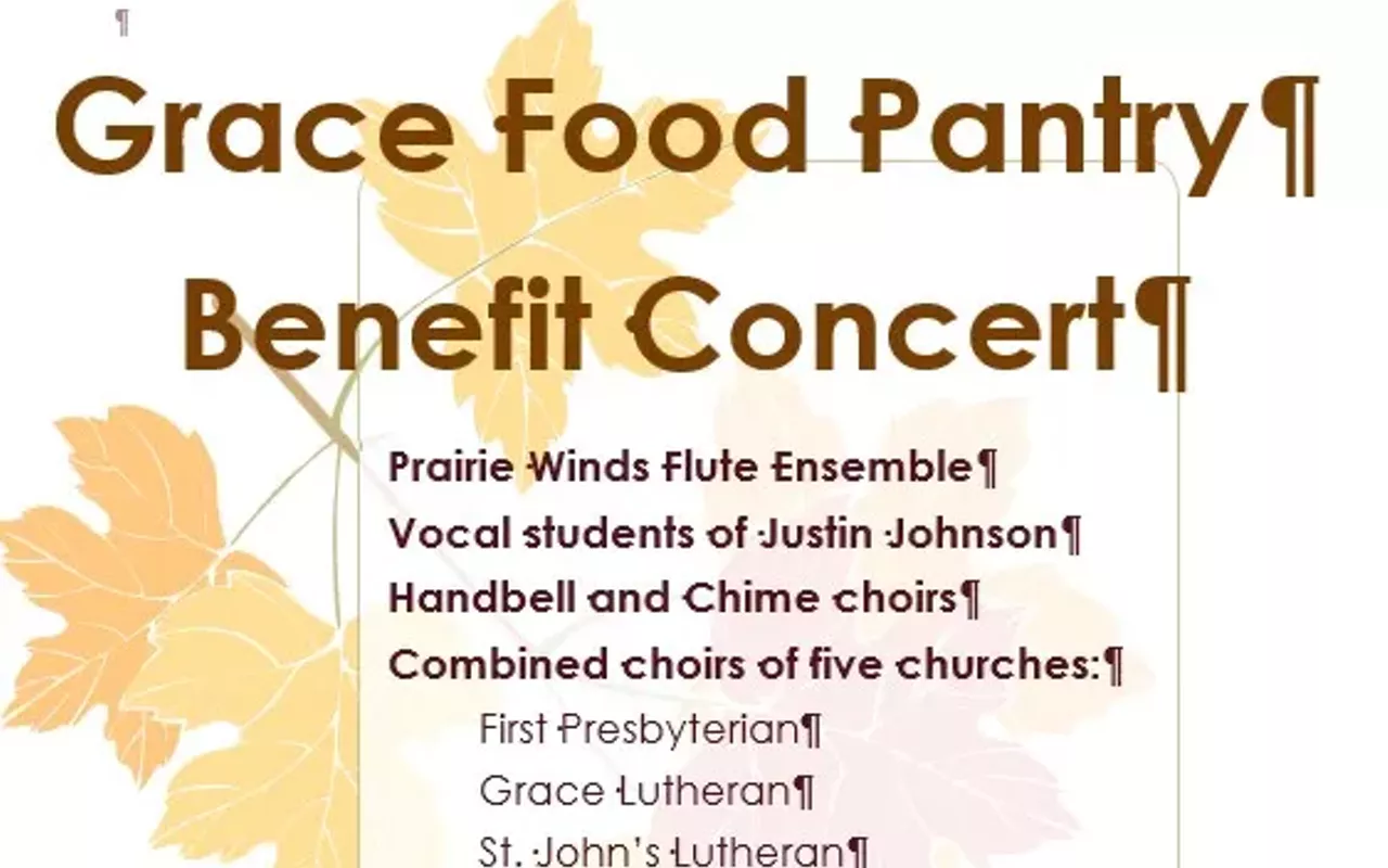 Image: Grace Food Pantry Benefit Concert