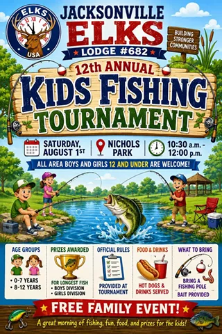 Image: Jacksonville Elks 12th Annual Kids Fishing Tournament