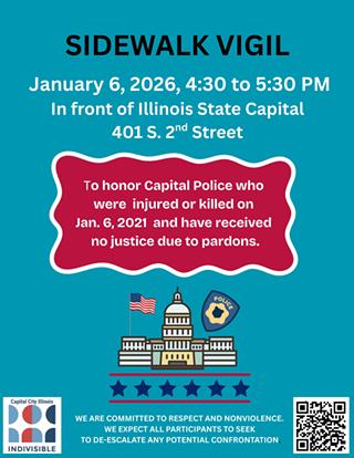 Image: January 6 Sidewalk Vigil