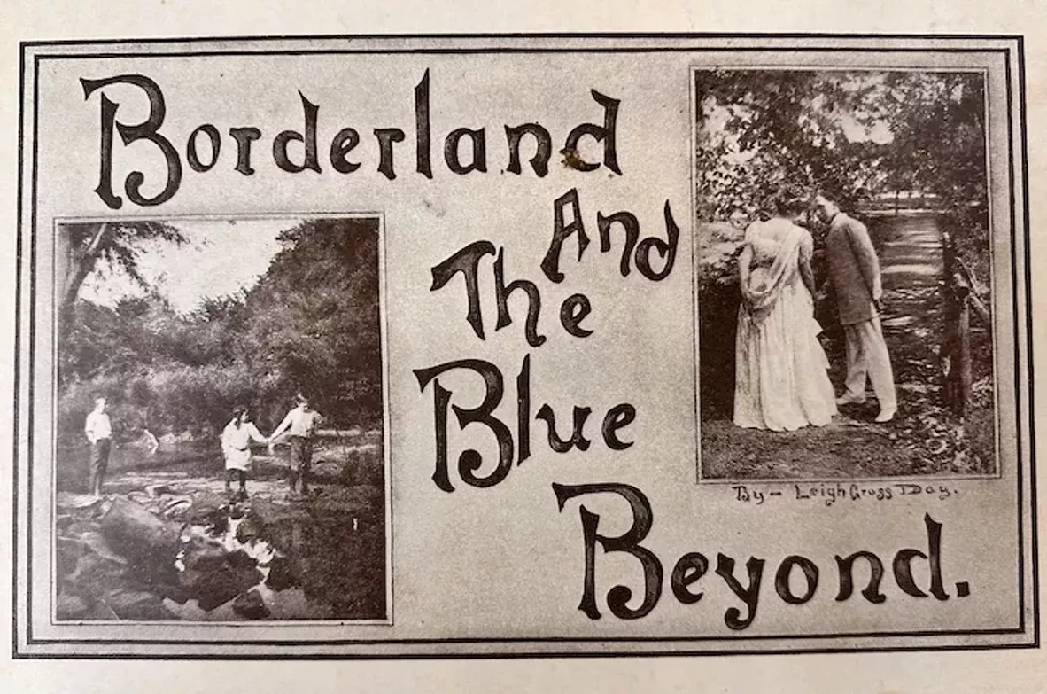 Cover of Leigh Gross Day book, "Borderland And the Blue Beyond"