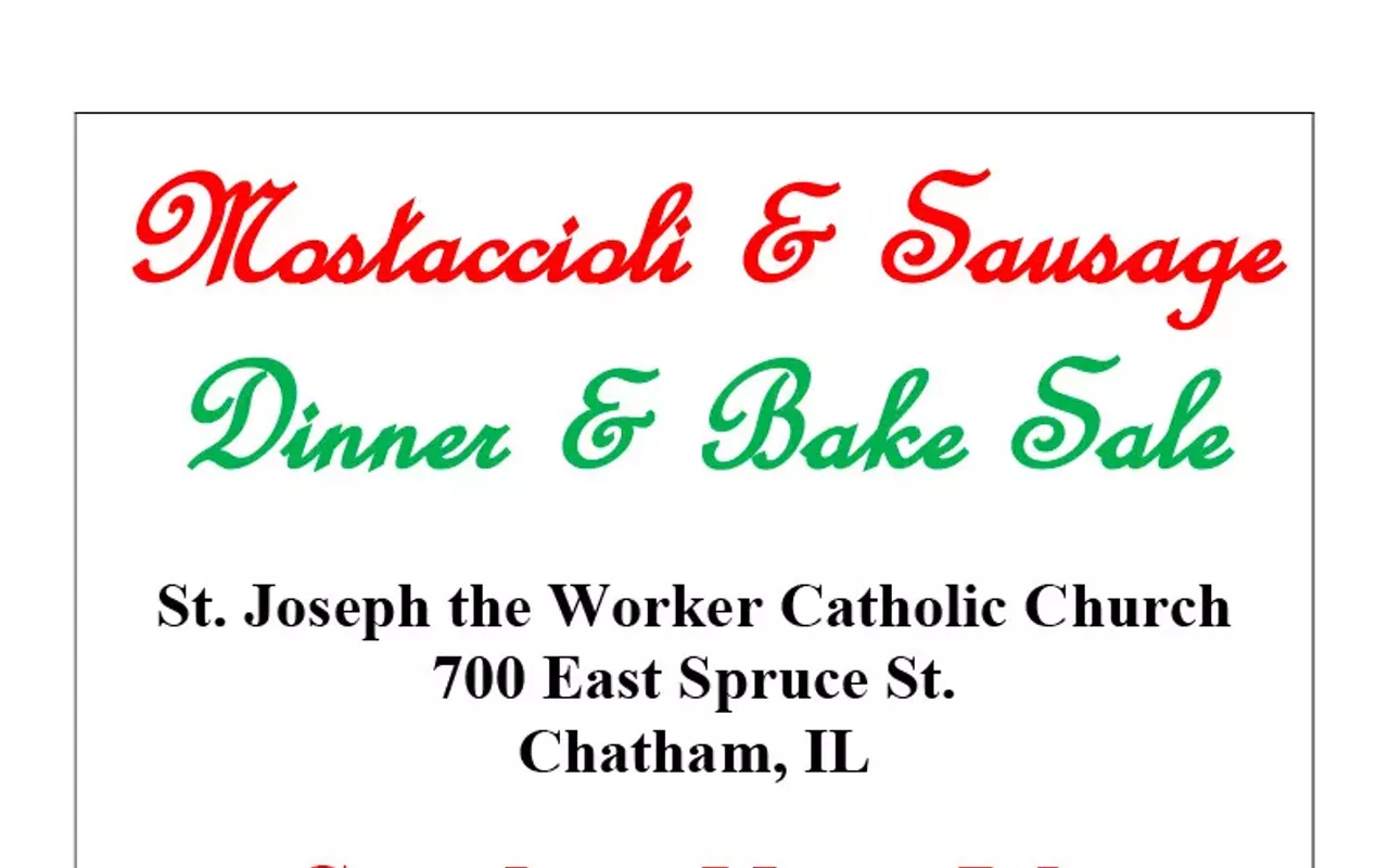 Image: Mostaccioli and sausage dinner, bake sale