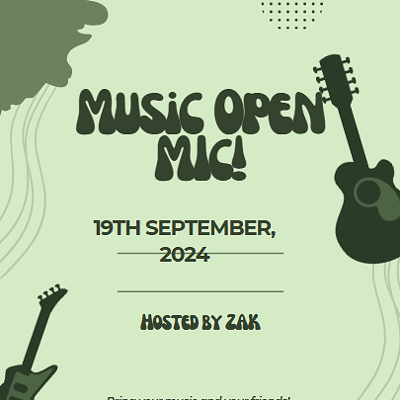 Music open mic with ZAK