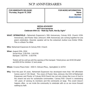 Image: NCP Anniversaries