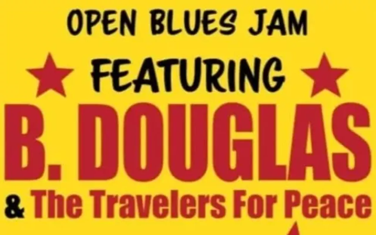 Image: Open blues jam featuring B. Douglas and The Travelers for Peace