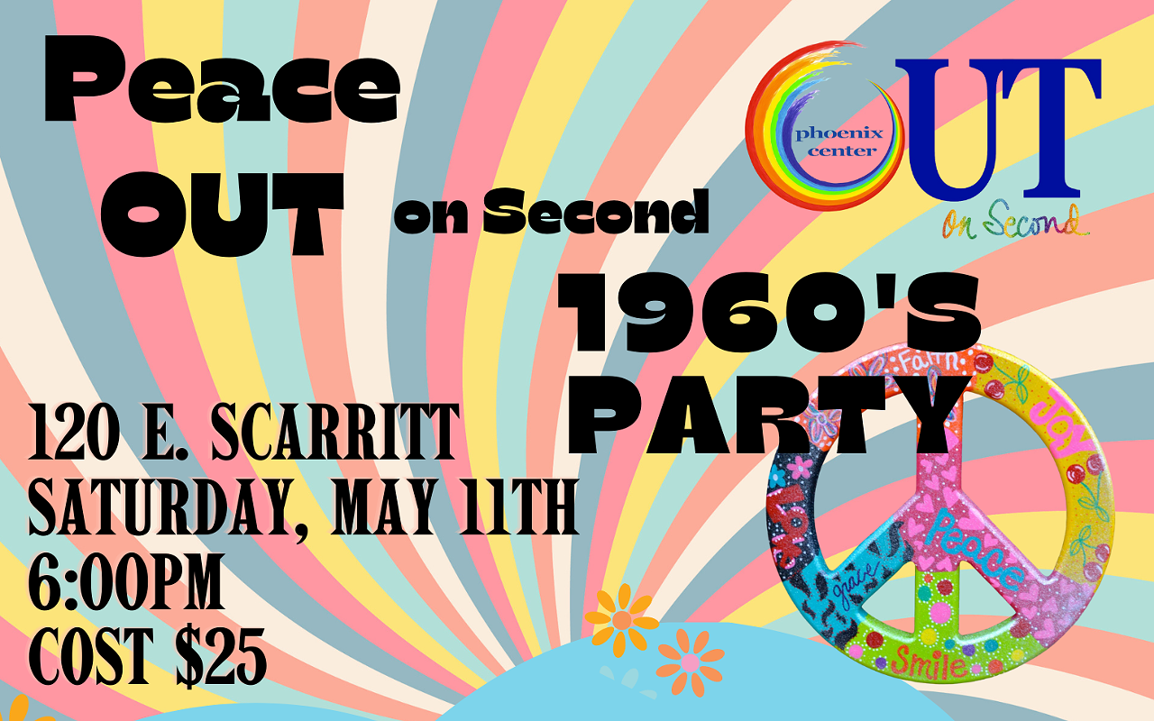 Image: Peace OUT on Second, 1960s Party