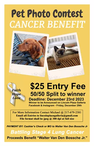 Image: Pet Photo Contest Cancer Benefit for "Walter Van Den Bossche Jr"