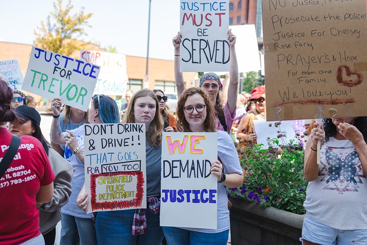 Sept. 9 protest at Springfield Police Department