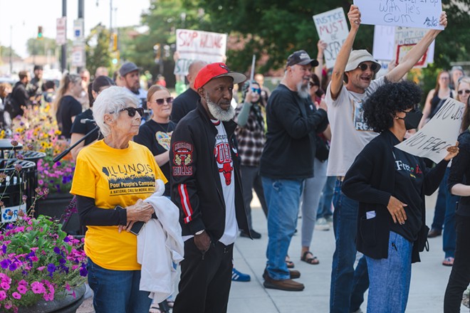 Sept. 9 protest at Springfield Police Department