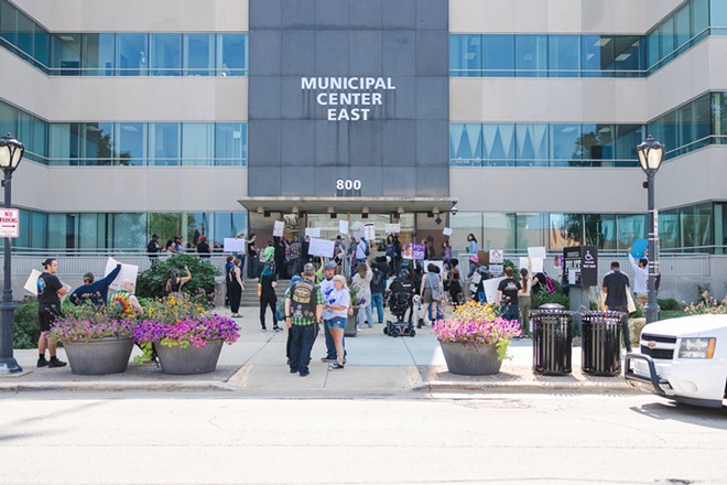 Sept. 9 protest at Springfield Police Department