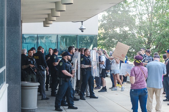 Sept. 9 protest at Springfield Police Department