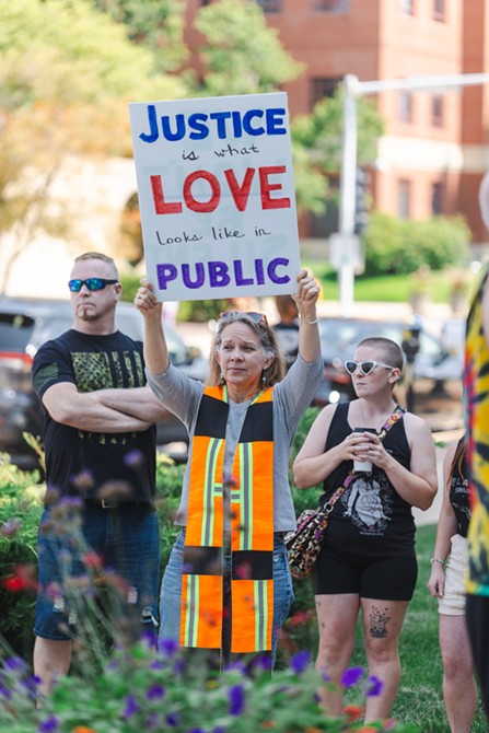 Sept. 9 protest at Springfield Police Department