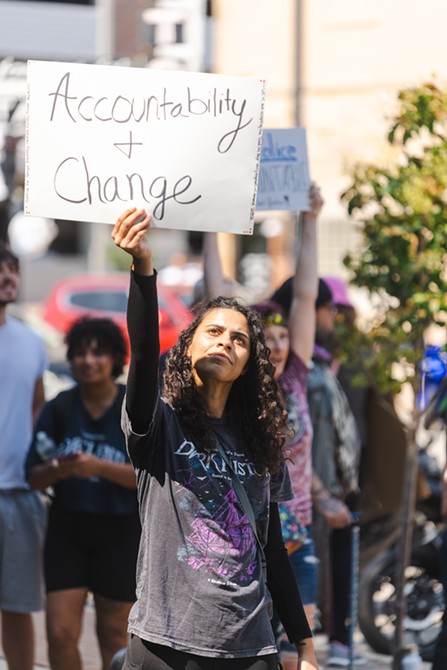 Sept. 9 protest at Springfield Police Department