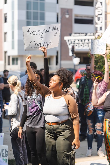 Sept. 9 protest at Springfield Police Department