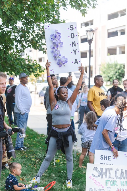 Sept. 9 protest at Springfield Police Department