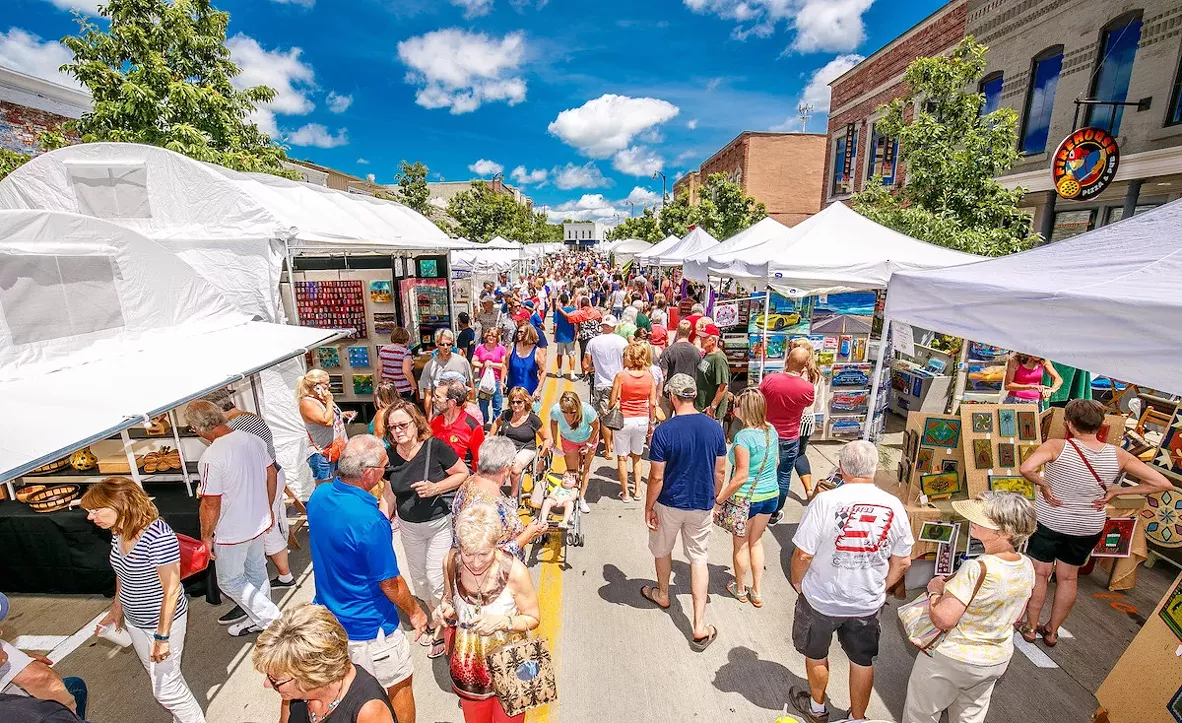 Each year, over 20,000 people flock the streets of Uptown Normal for the Annual Sugar Creek Arts Festival.