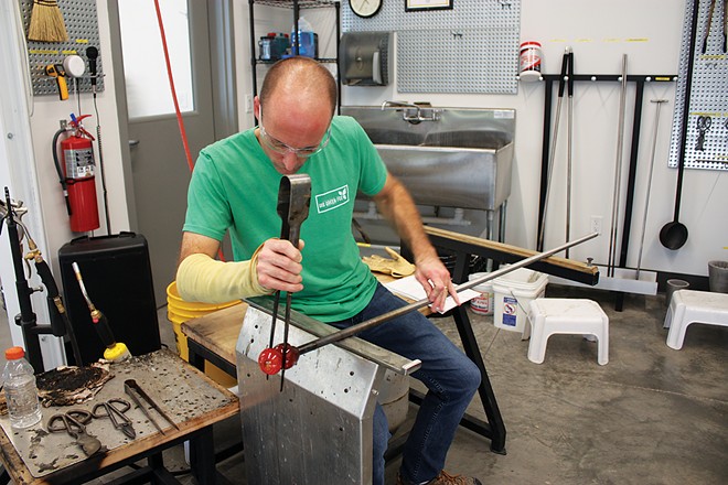 Glass blowing studio offers new artistic outlet