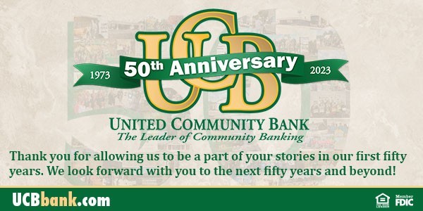 The publishing of this article provided by support from United Community Bank.