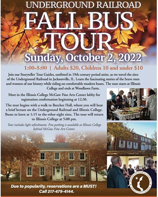 Image: Underground Railroad Fall Bus Tour
